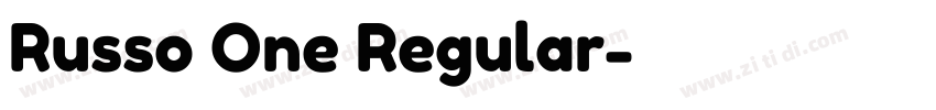 Russo One Regular字体转换